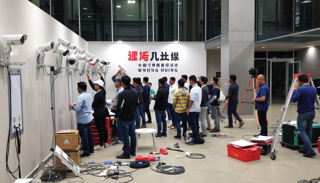 commercial security camera installation