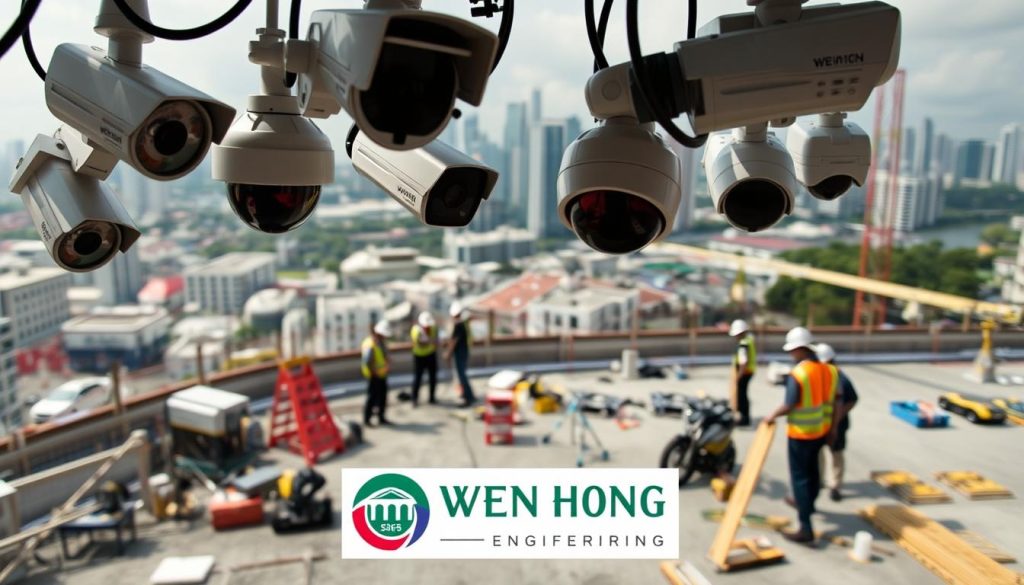 construction camera installation