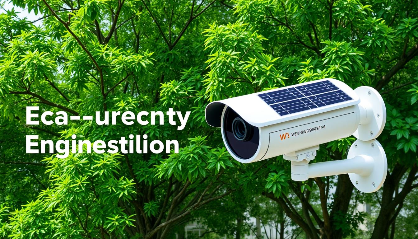 eco-friendly CCTV camera with solar