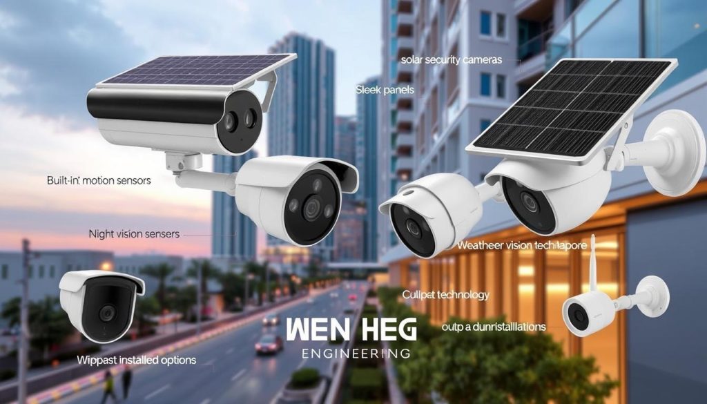 features of solar cameras