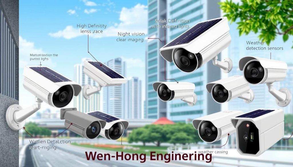 features of solar powered security cameras