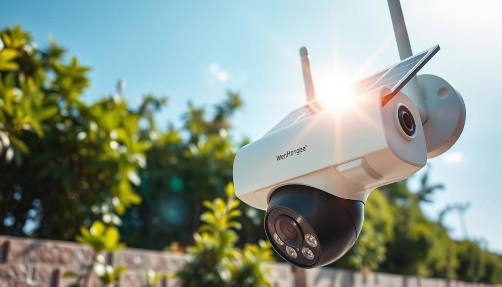 how solar CCTV camera works