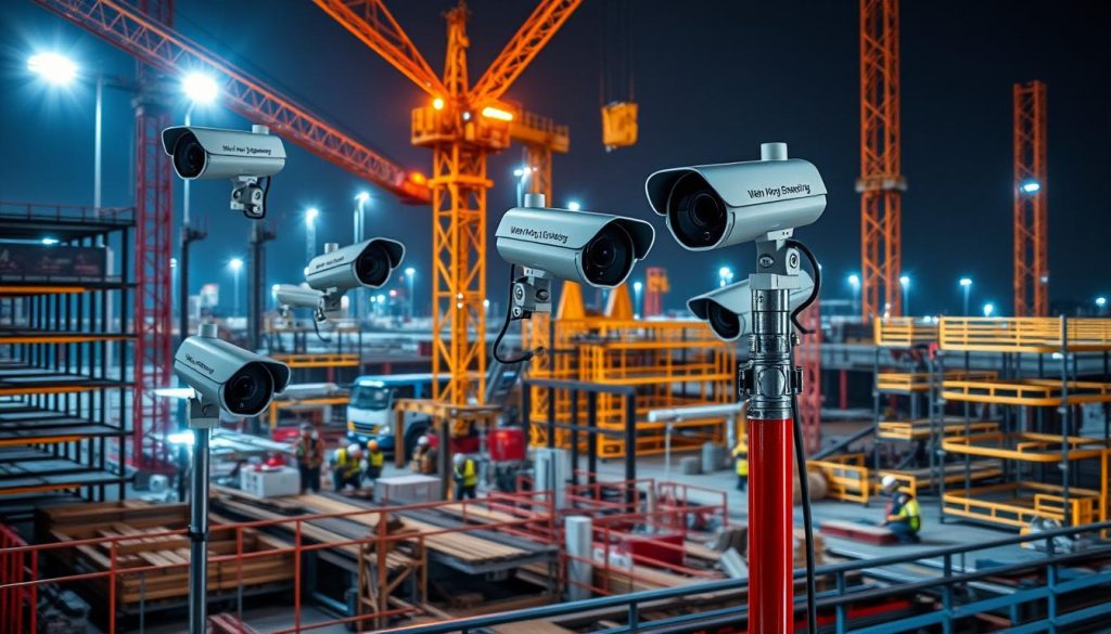 mobile security cameras for construction sites