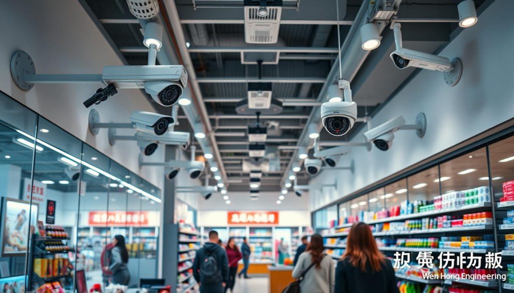 professional security camera systems in retail environments