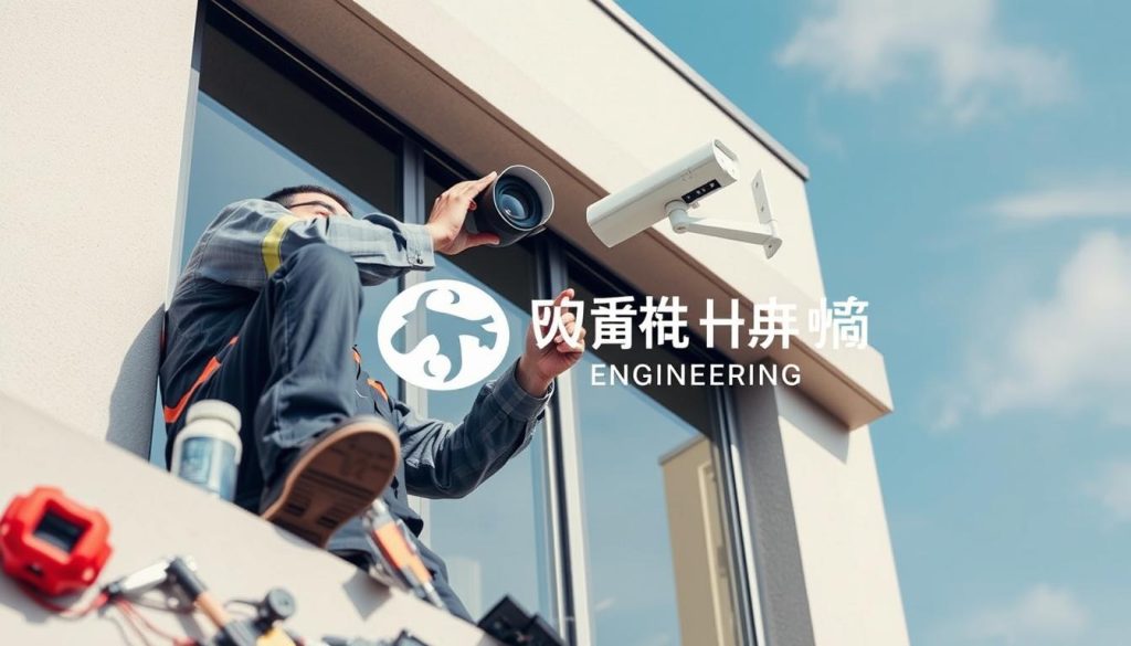 site security camera installation process