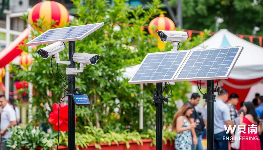 solar panel CCTV for events solar panel CCTV for events