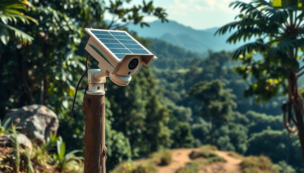 solar powered wifi security camera for remote locations
