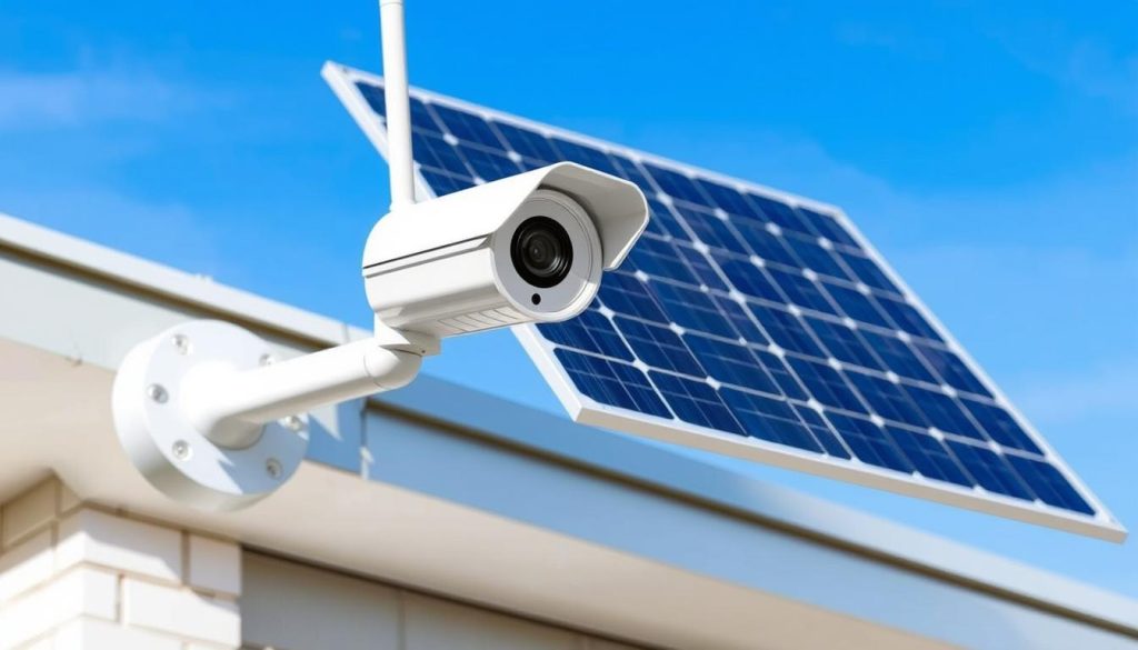 solar powered wireless security camera system with dvr