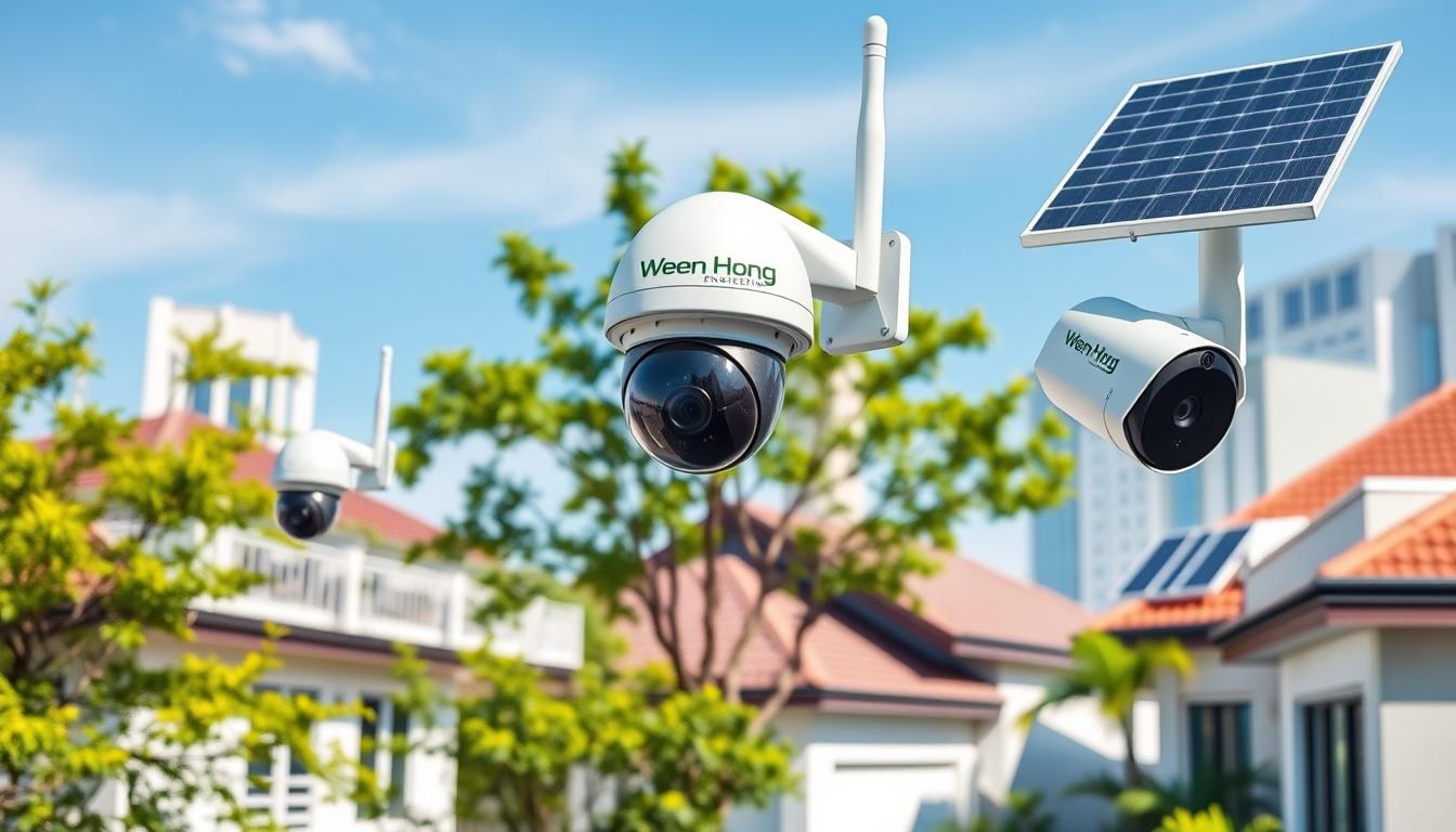 wireless solar security cameras for homes in Singapore
