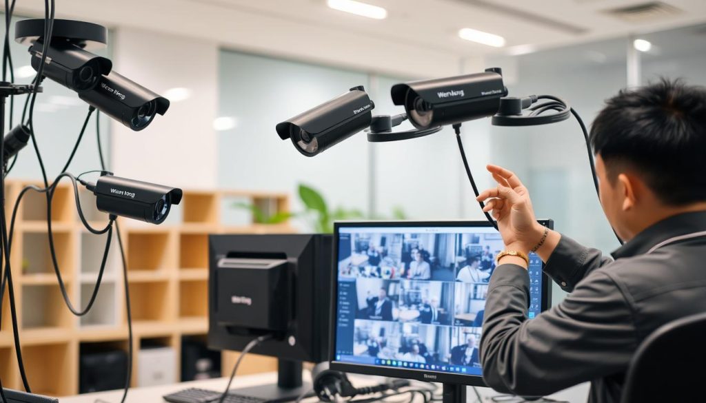 CCTV system connection