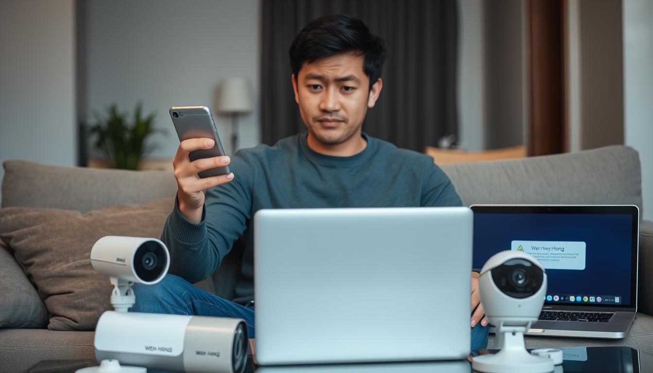 Why can't I see my security cameras on my phone?