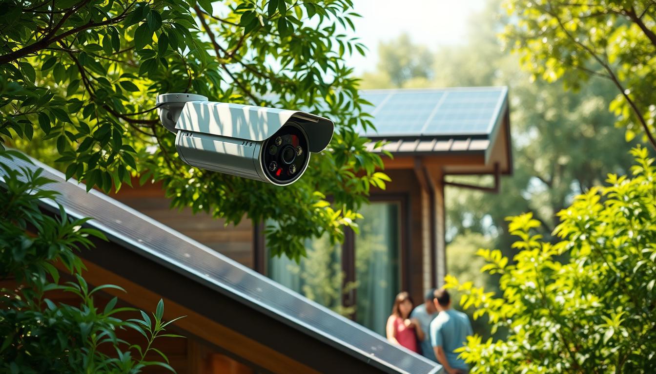 CCTV solar camera eco-friendly security solution