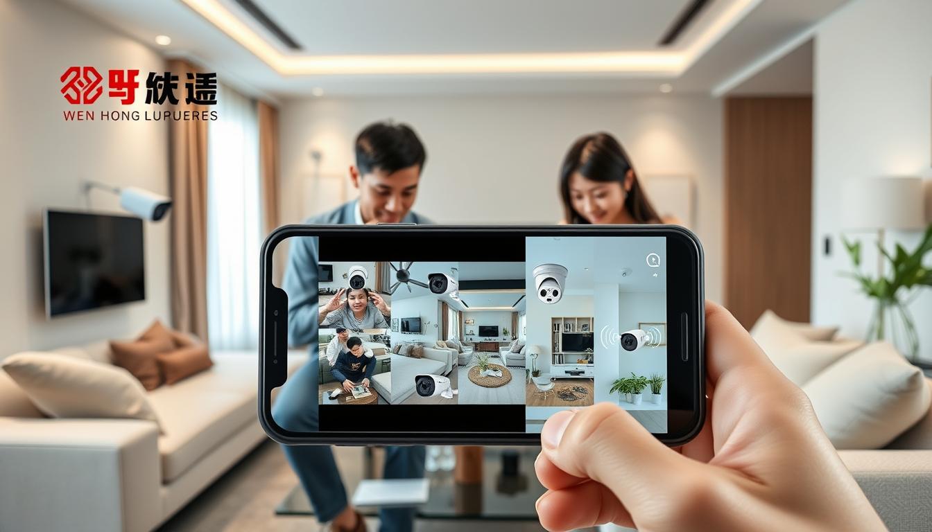Connect security cameras to mobile devices