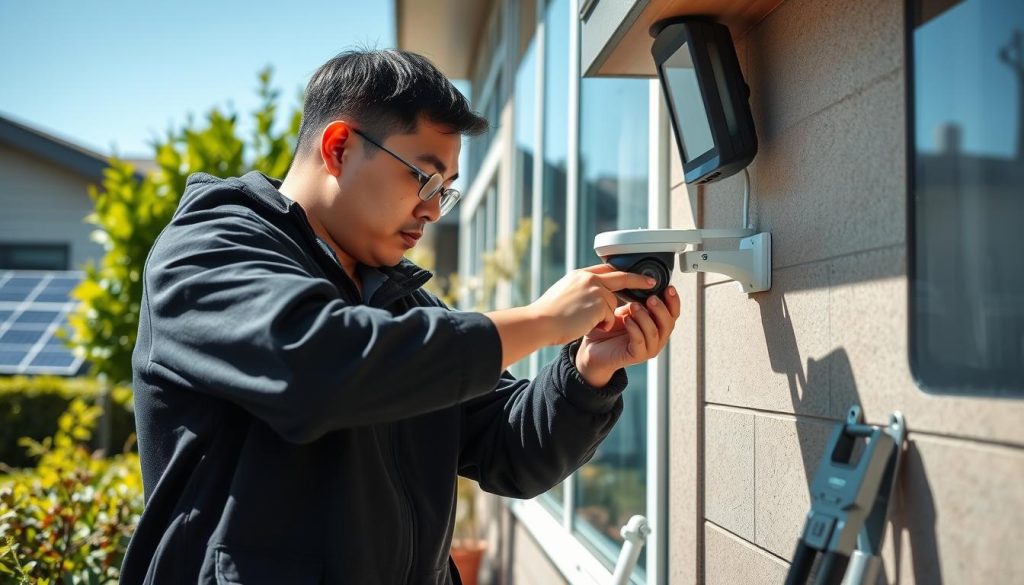 Installing solar camera
