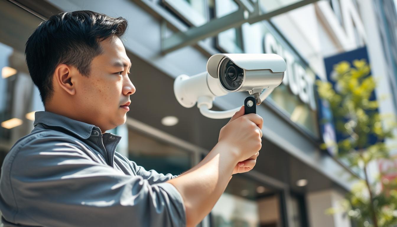 business security camera installation