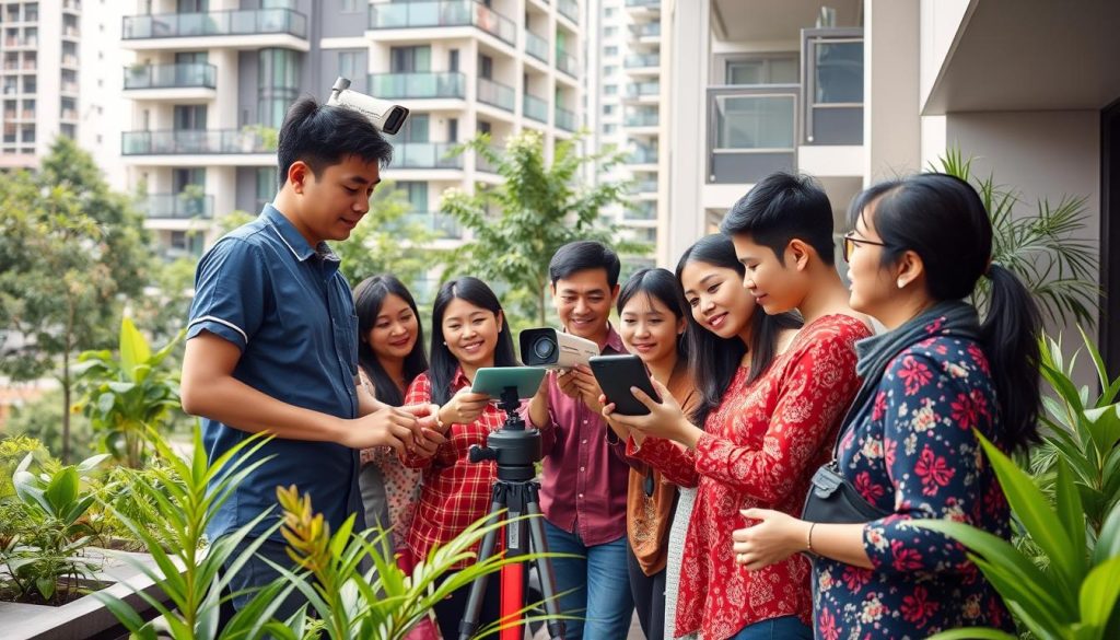 community camera installation