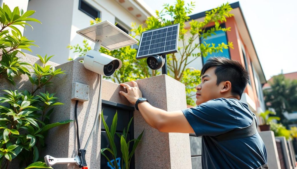 hikvision solar camera installation