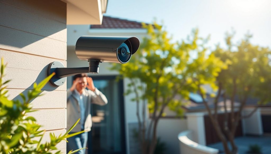 installation outdoor security camera