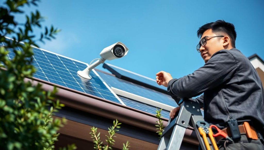 installation solar security systems