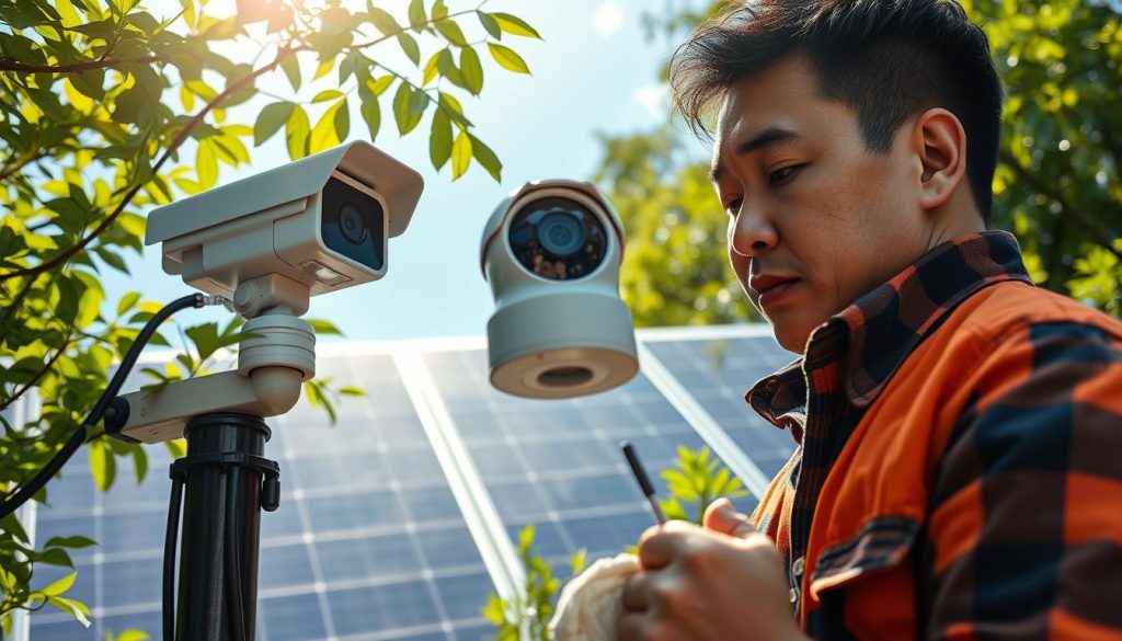 maintenance for solar cameras