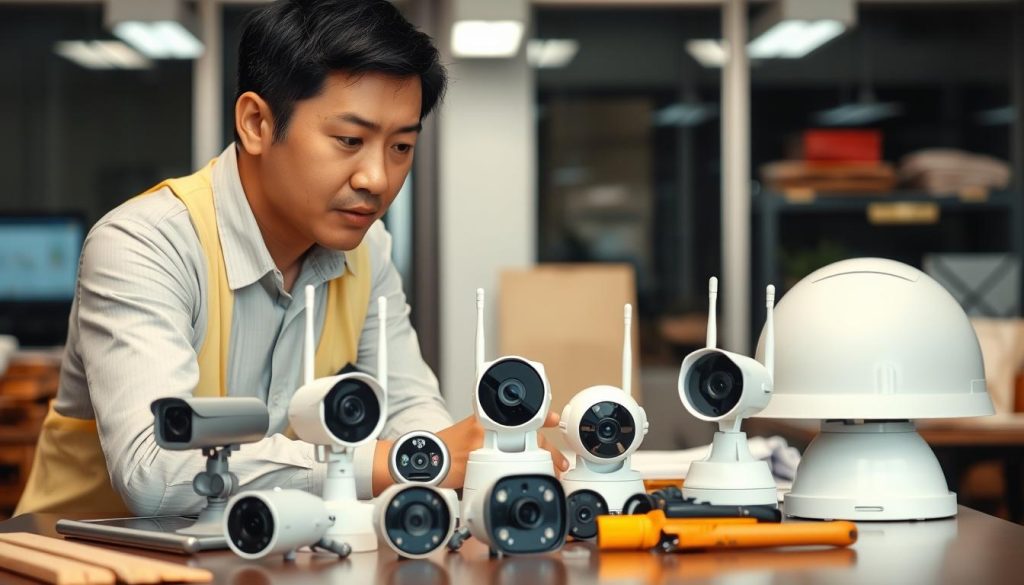 selecting wireless cameras