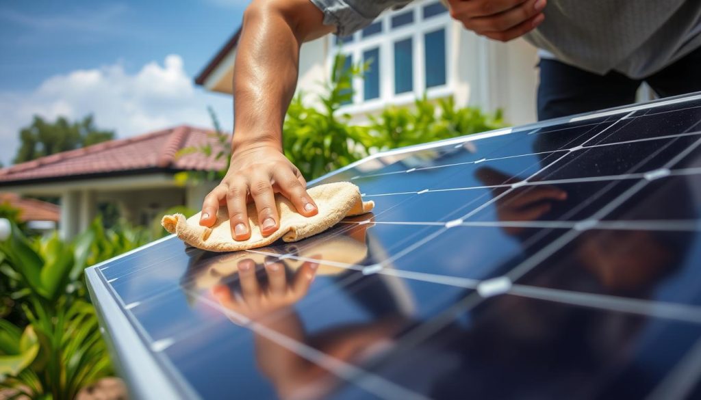 solar panel maintenance