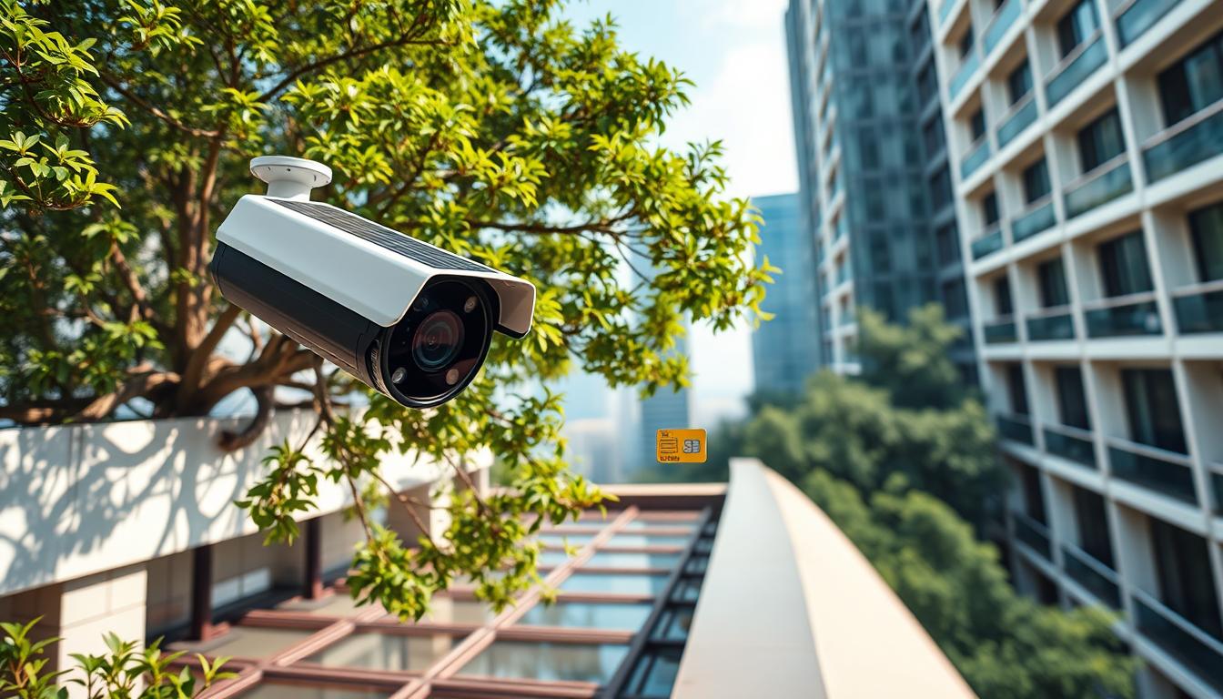 solar powered CCTV camera with SIM card