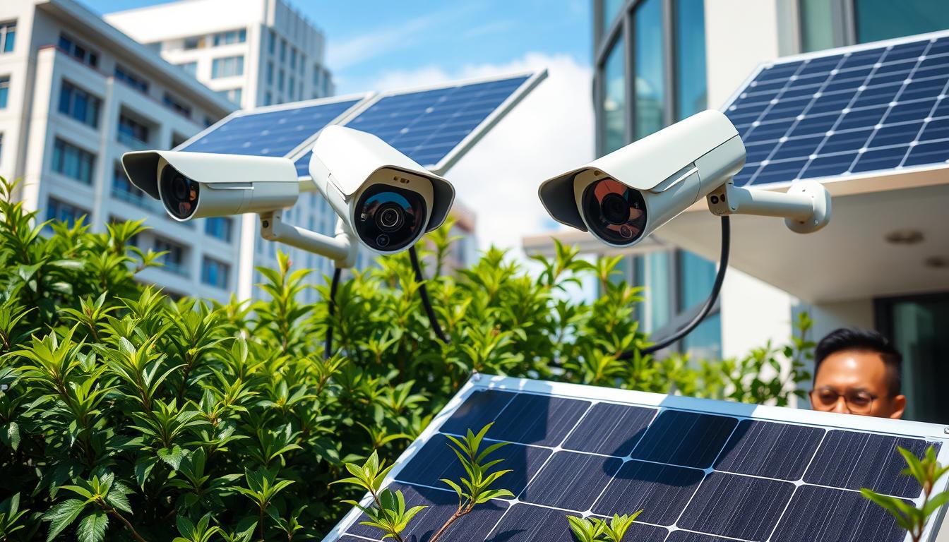 solar powered security camera system