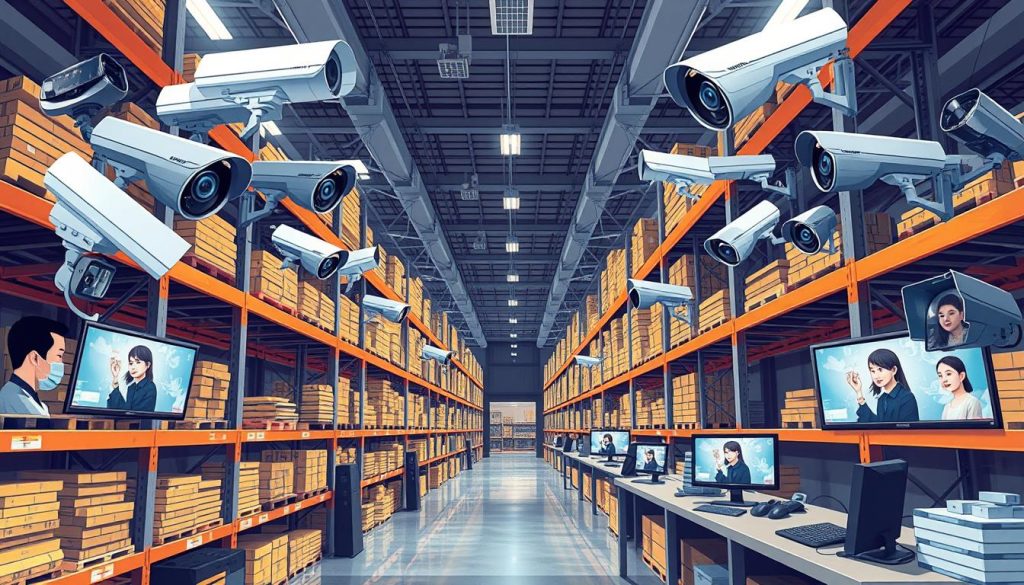 strategic camera placement for warehouse security coverage