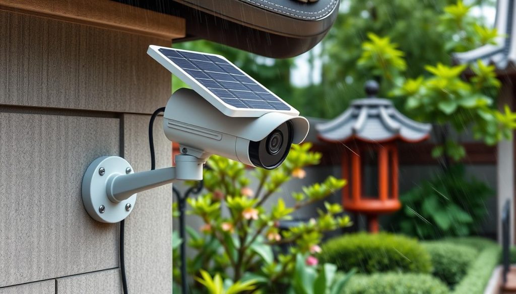 weatherproof solar surveillance camera