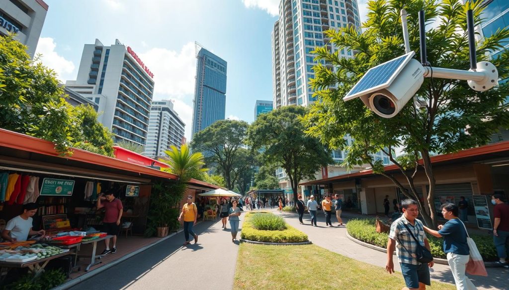 applications of solar security cameras