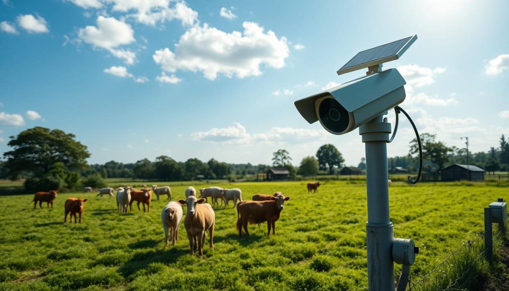 livestock monitoring with solar security camera