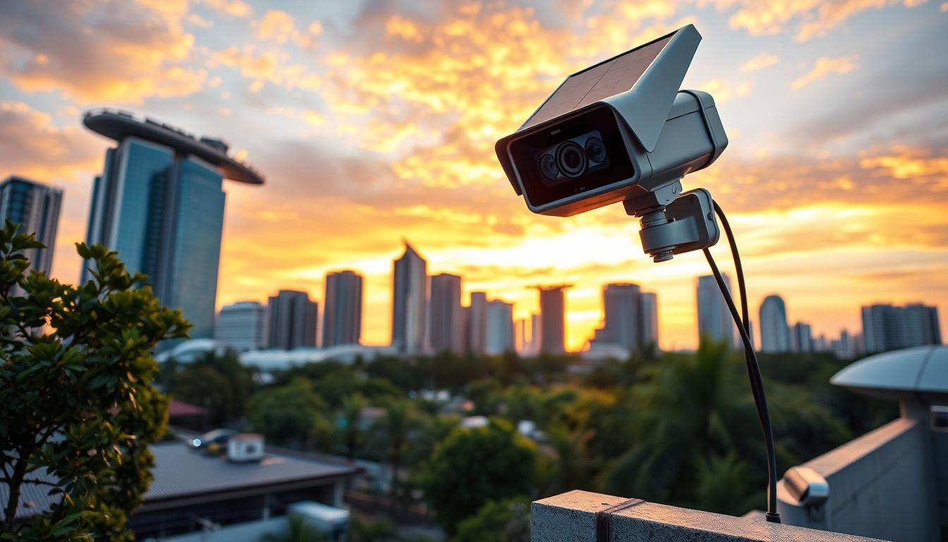 remote solar security camera in Singapore