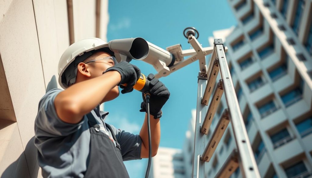 security camera installation process
