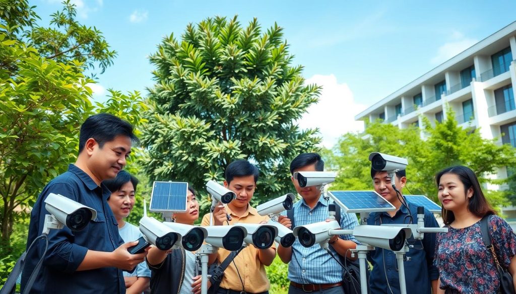 selecting solar camera