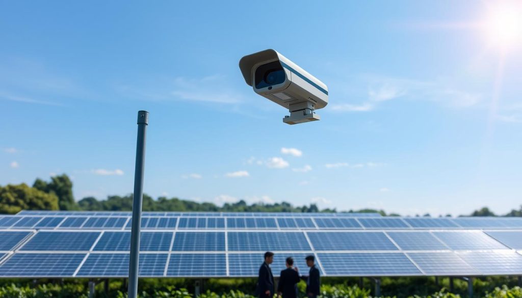 solar farm security camera
