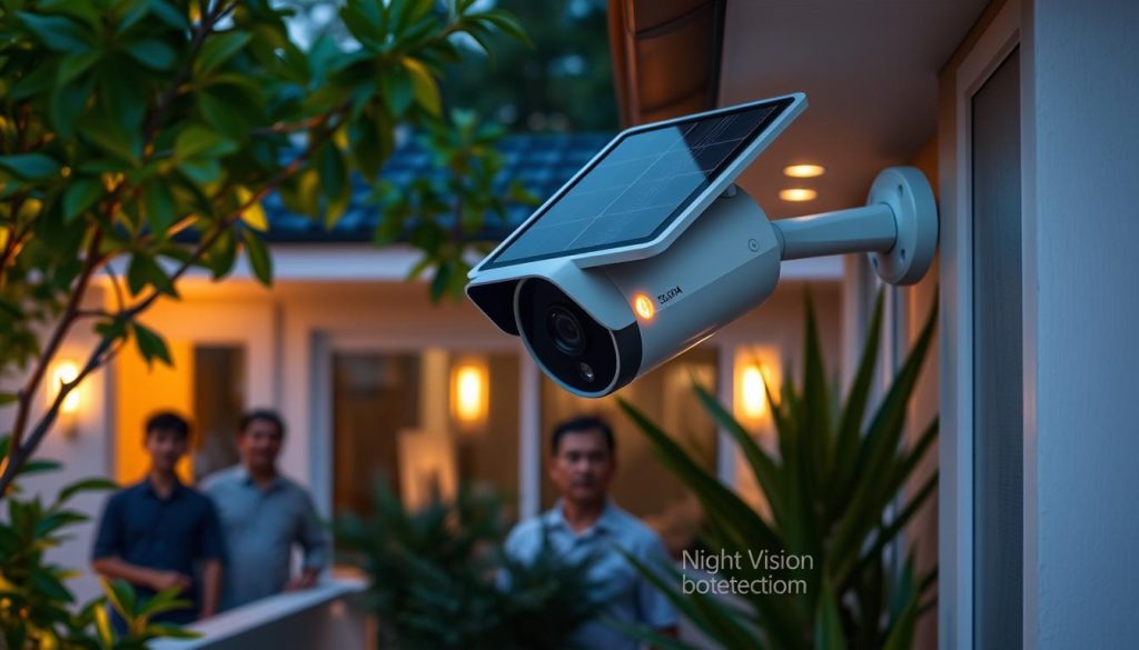 Solar Outdoor Security Cam with Night Vision