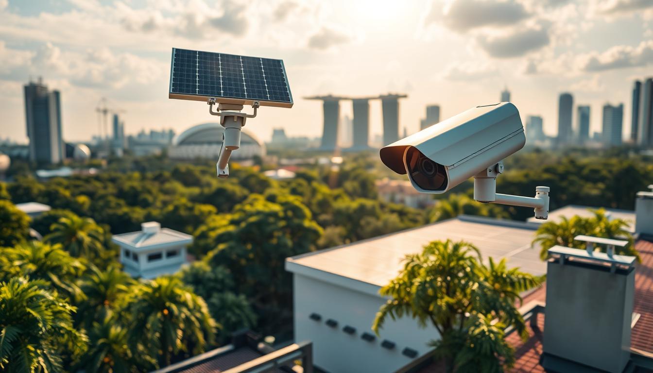 solar panel surveillance cameras