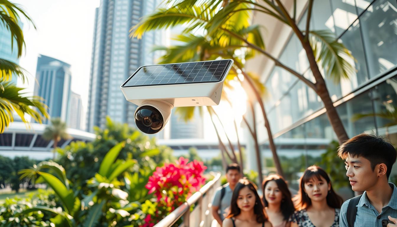 solar powered LTE security camera