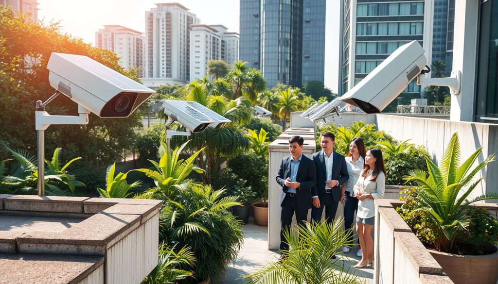 solar security cameras for businesses