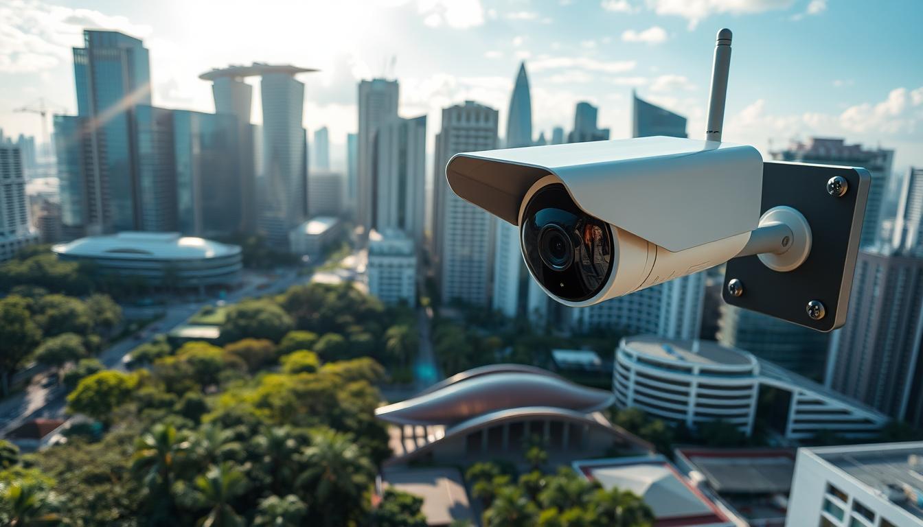 wireless solar CCTV camera in Singapore