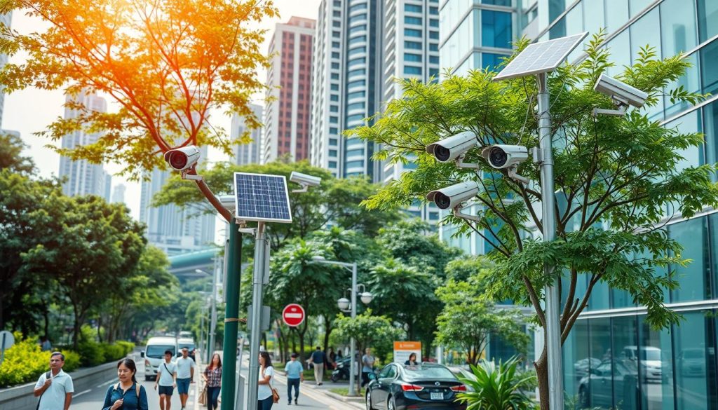 applications of solar surveillance cameras