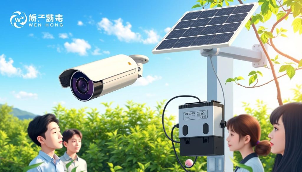 battery performance in solar power efficiency for security cameras