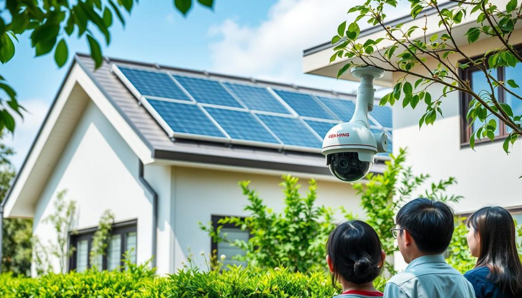 eco-friendly solar CCTV features