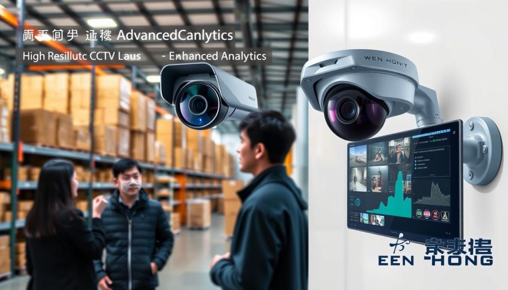 high-resolution cameras and advanced analytics in CCTV