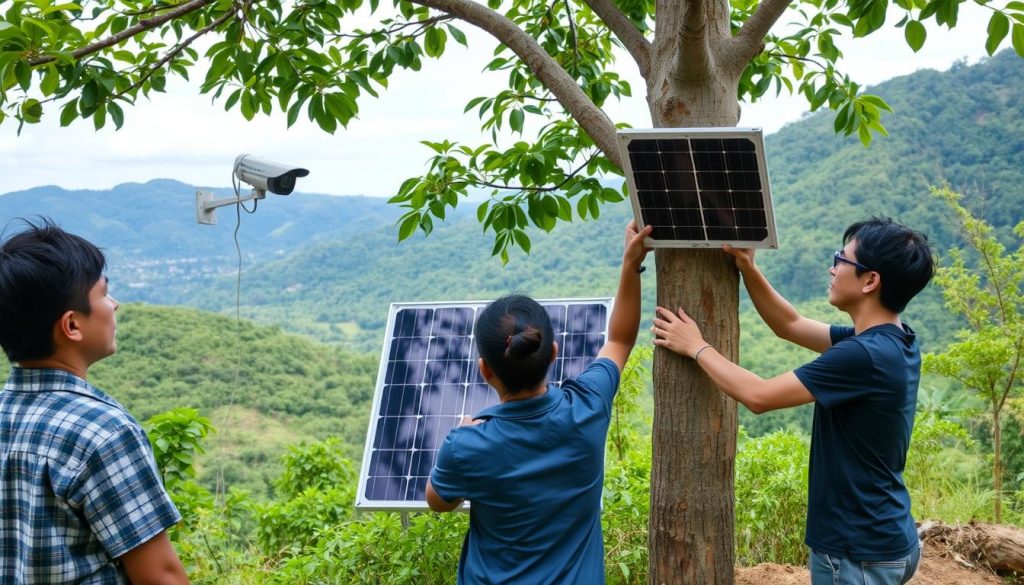 installation process for off grid security solutions