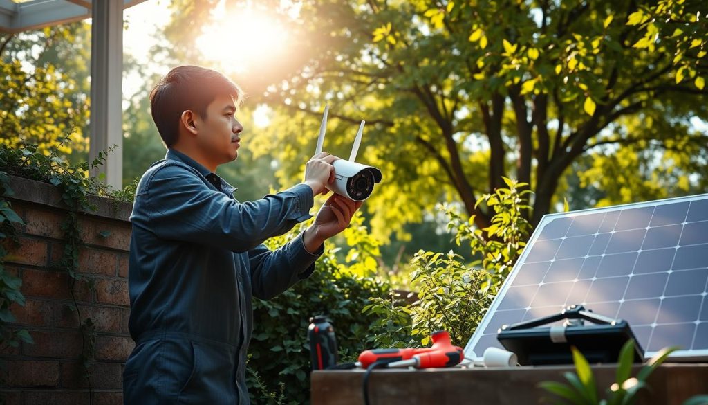 installation process outdoor wireless security cameras