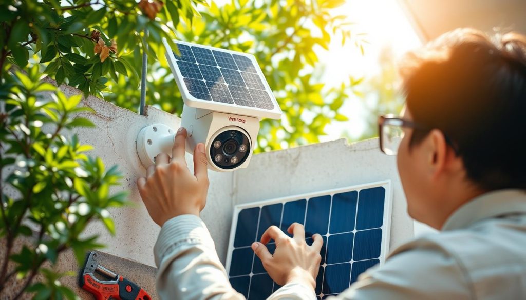 maintaining solar cameras
