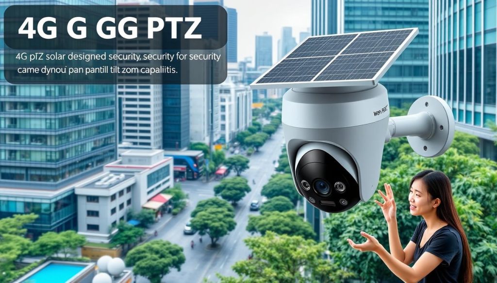 pan tilt zoom solar camera