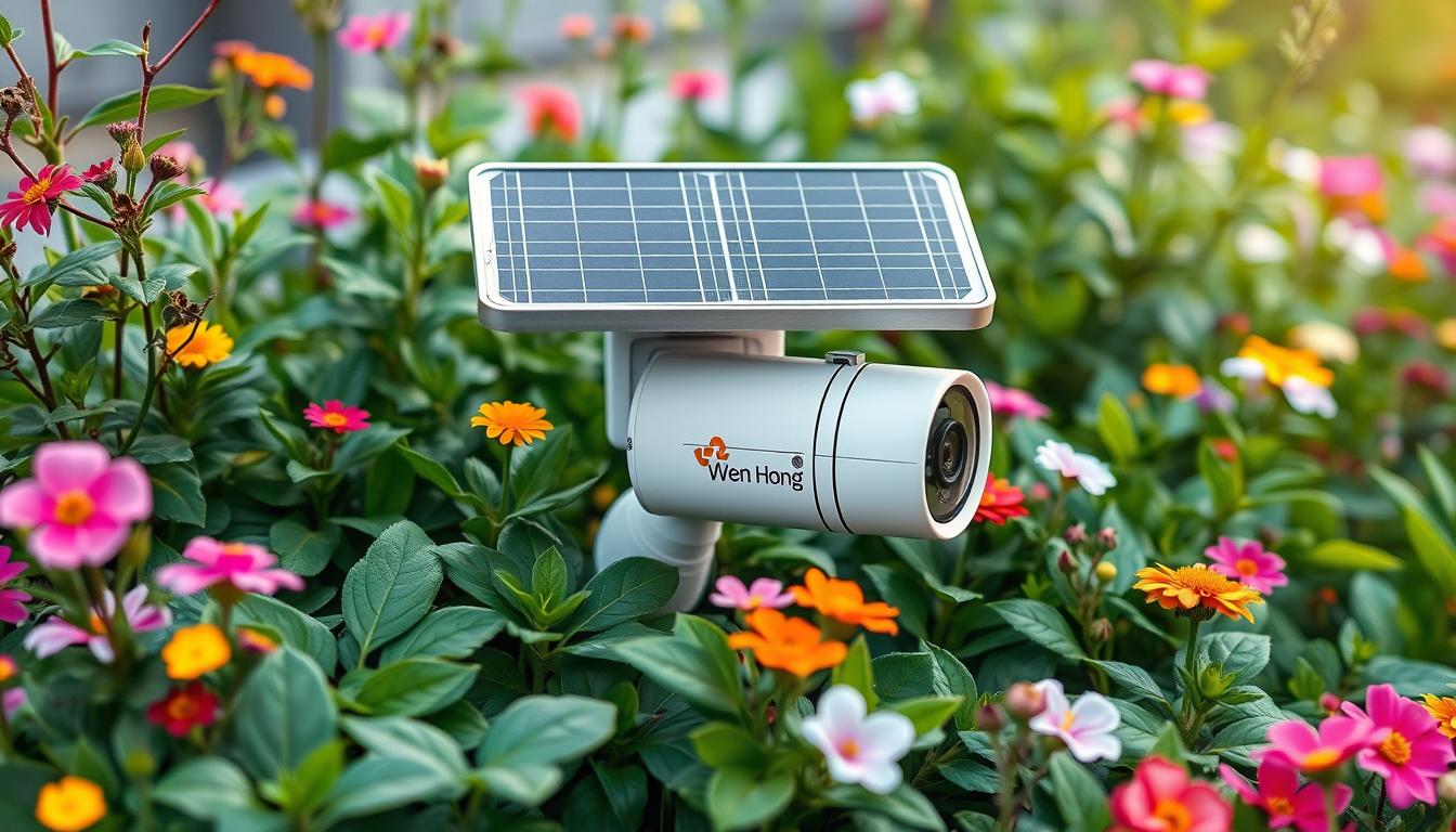 solar charged security camera